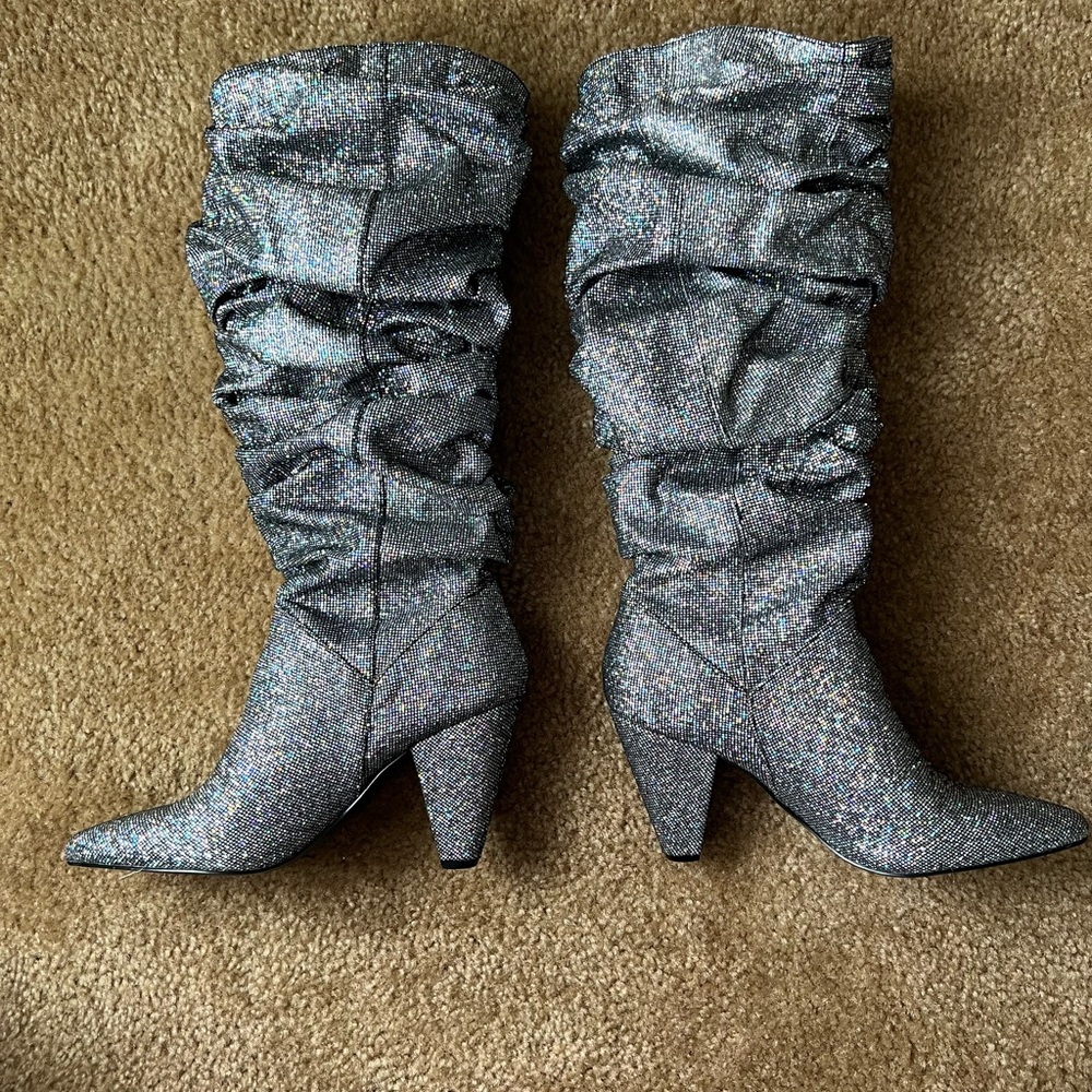 Steve Madden Mirage Glitter Boots - Picture 7 of 13